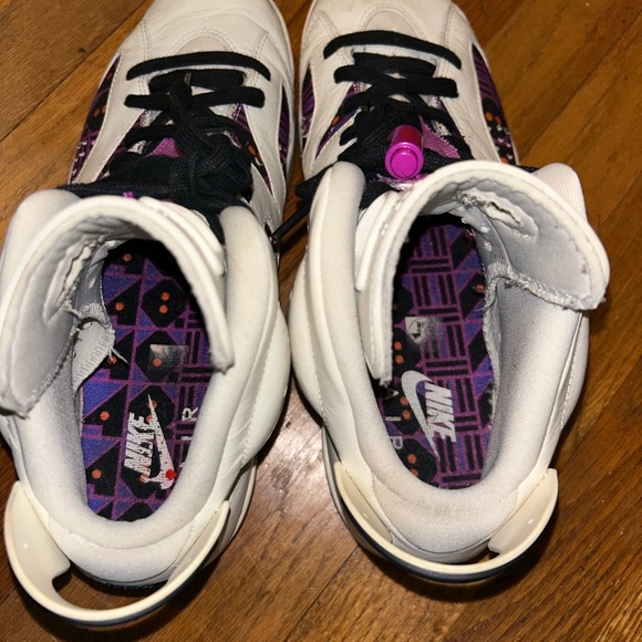 Mens 10.5 Air Jordan 6 Retro Quai 54 Purple - Picture 4 of 6